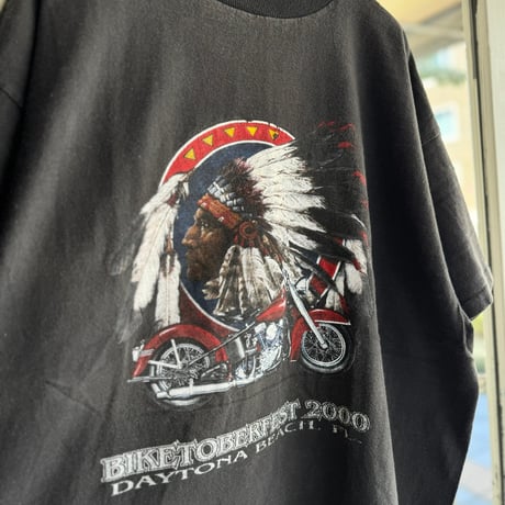 00's USA製 BIKETOBERFEST プリントTシャツ L