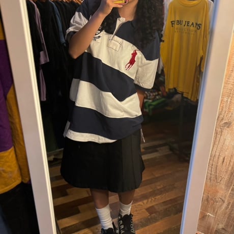 Polo Ralph Lauren ビッグポニー太ボーダーポロシャツ