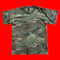 USA製　ウッドランドカモ柄　Tシャツ