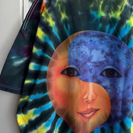 90’s “Sun & Moon” タイダイTシャツ XL