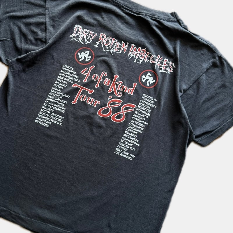 80's “D.R.I.”バンドTシャツ L | CUSTOM FEVER