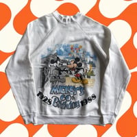 80s USA製 Mickey 60th Birthday ラグランスウェット