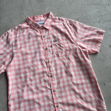 Columbia PFG ギンガムチェックフィッシングシャツ