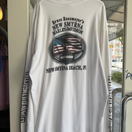 HARLEY DAVIDSON 袖プリントロンT  2XL