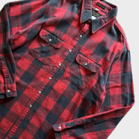 80年代 USA製 EDDIE BAUER ブロックチェックシャツ