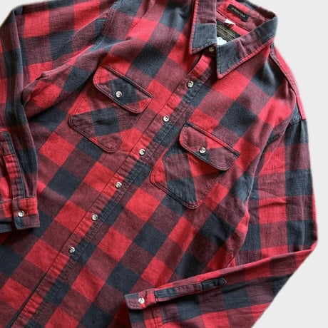 80年代 USA製 EDDIE BAUER ブロックチェックシャツ