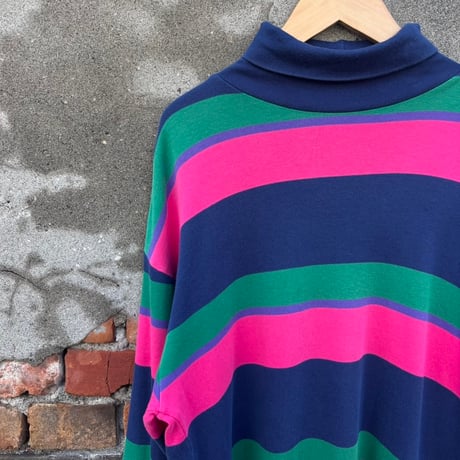 OLD GAP ボーダーハイネックロンT