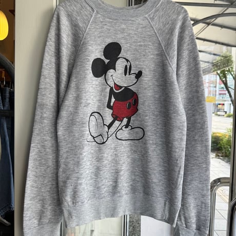 80's USA製 Mickey プリントスウェット S