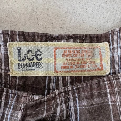 Lee チェックカーゴショーツ