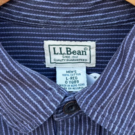 L.L.Bean ストライプシャツ