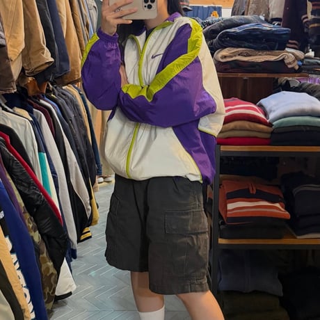 90s NIKE デザインナイロンジャケット