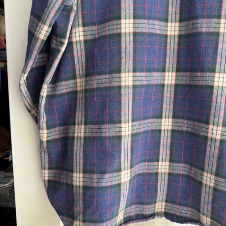 80's USA製 Woolrich チェックネルシャツ