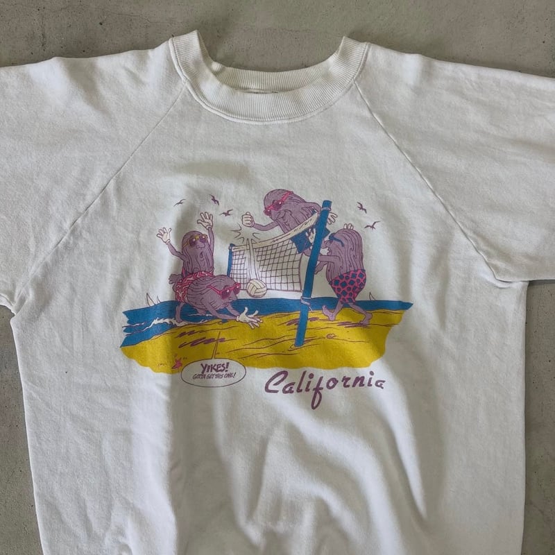 80s USA製 カリフォルニアレーズン ラグランスウェット | CUSTOM FEVER