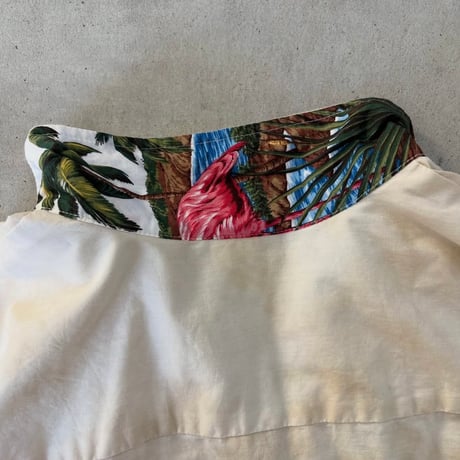 Made in Hawaii (USA製)フラミンゴ柄アロハシャツ