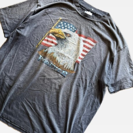 〜90’s Hanes “Eagle” プリントT Good fade! XXL