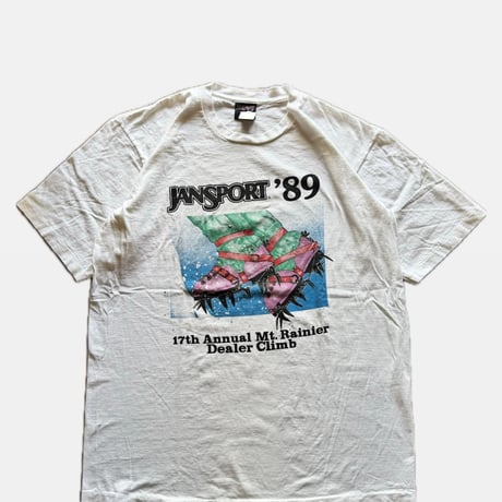 80's USA製 JANSPORT プリントTシャツ XL