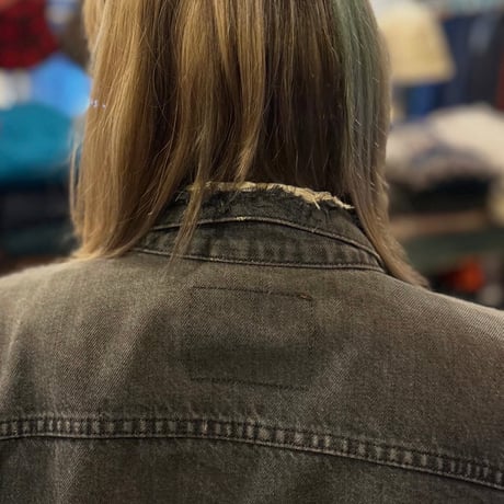 90s カナダ製 Levi's 75505 先染めブラックデニムジャケット