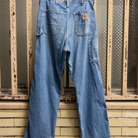 90s USA製 Carhartt 裏地付きデニムペインターパンツ(36×32)