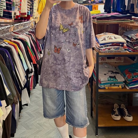 バタフライ タイダイTシャツ