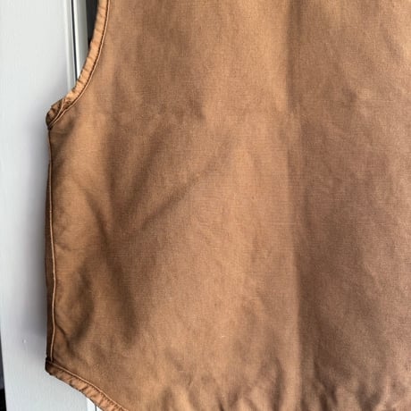 70's〜USA製Carhartt ダック地ボアワークベスト L