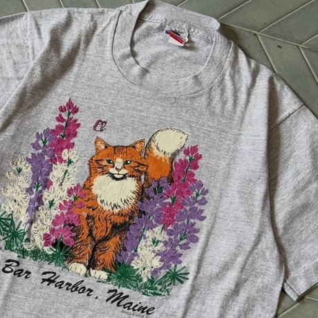 ~90s USA製 猫ちゃんTシャツ