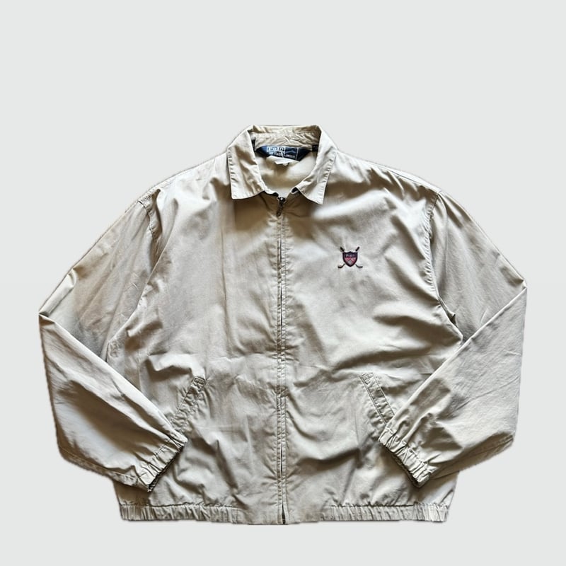 激レア】ポロバイラルフローレン 90s メルトンスウィングトップ エンブレム M 90's POLO Ralph Lauren コットンスウィングトップ M | CUSTOM