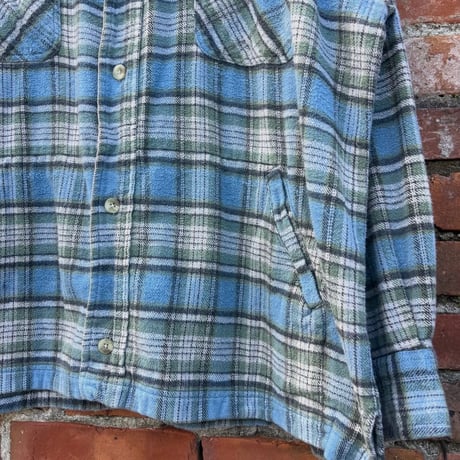 90s Columbia サイドポケット付きチェックネルシャツ