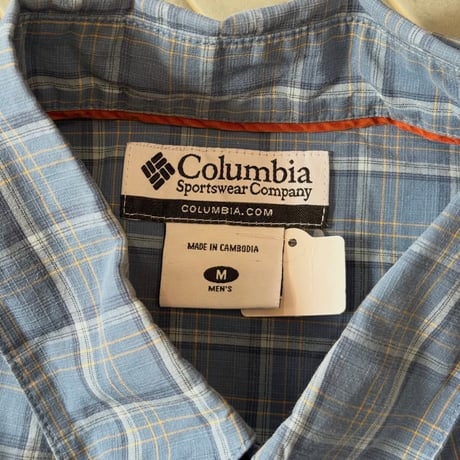 Columbia チェック柄シャツ