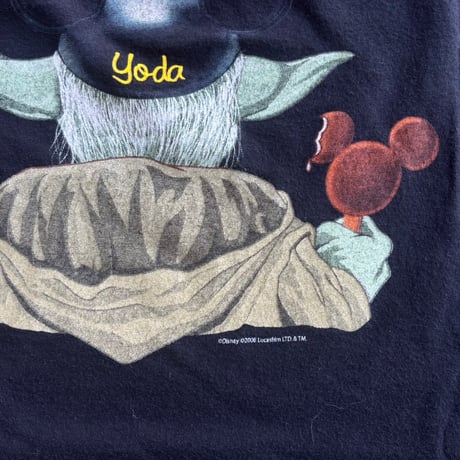 Disney ヨーダ　両面プリントTシャツ