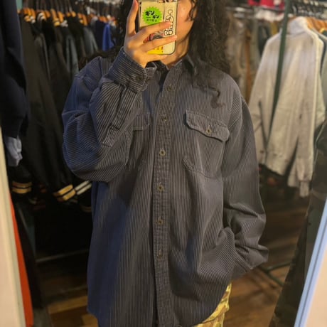 L.L.Bean ストライプシャツ