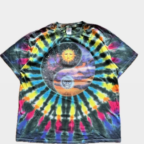 90’s “Sun & Moon” タイダイTシャツ XL