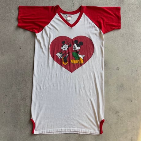 80s Club Mickey ラグラン ナイトガウン