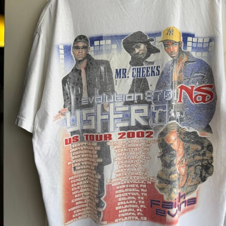 USHER “8701 / Evolution” US TOUR 2002 Tシャツ