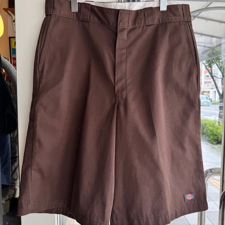 00's Dickies 42283 ワークショーツ ブラウン