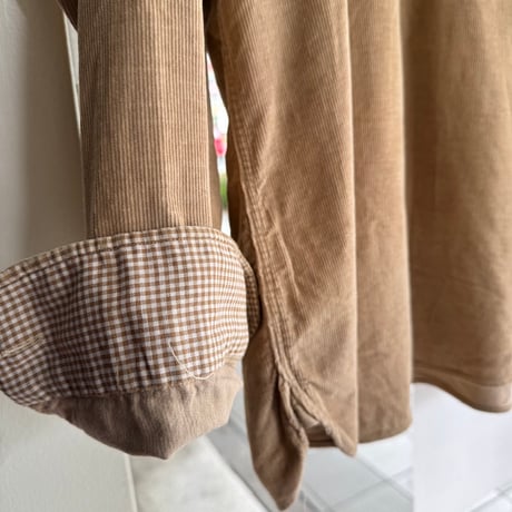 60's〜 Golden Lionコーデュロイプルオーバー マチ付きシャツ