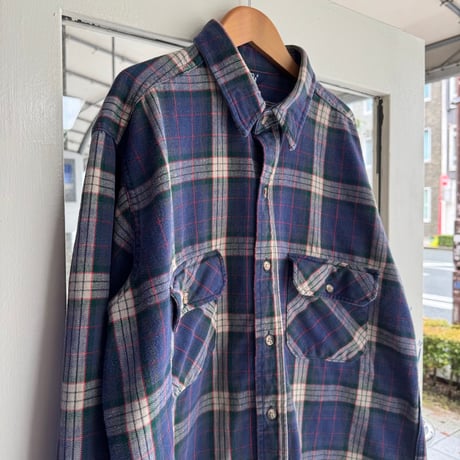 80's USA製 Woolrich チェックネルシャツ