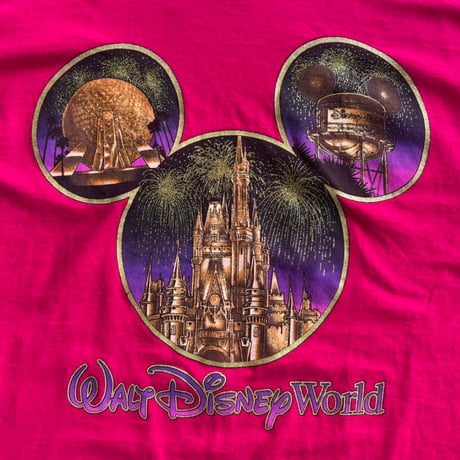 USA製　Disney ラメグラフィックTシャツ