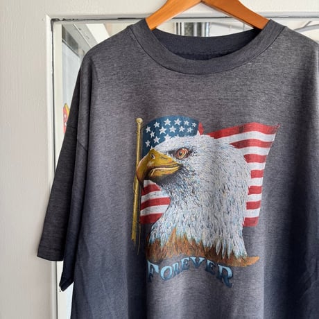 〜90’s Hanes “Eagle” プリントT Good fade! XXL