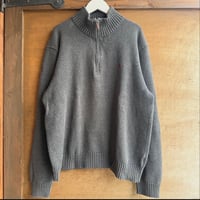 90s Polo Ralph Lauren コットンハーフジップニット