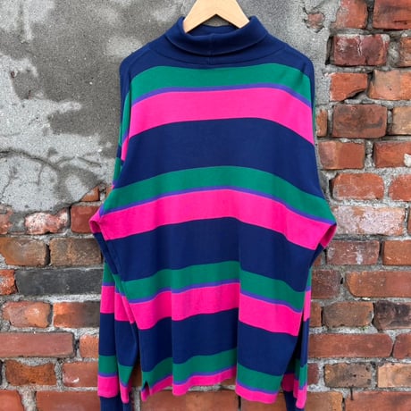 OLD GAP ボーダーハイネックロンT