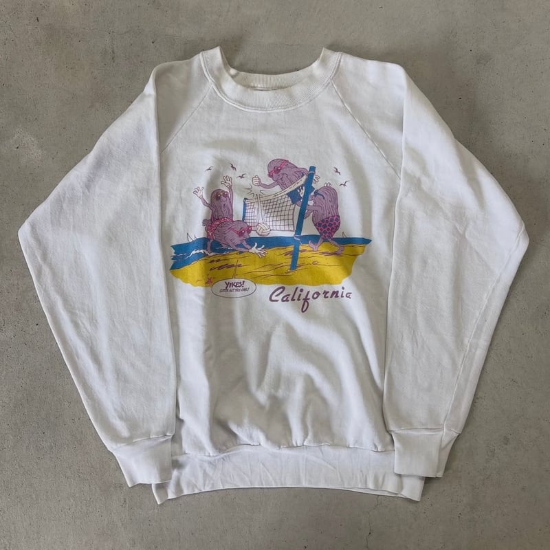 80s USA製 カリフォルニアレーズン ラグランスウェット | CUSTOM FEVER