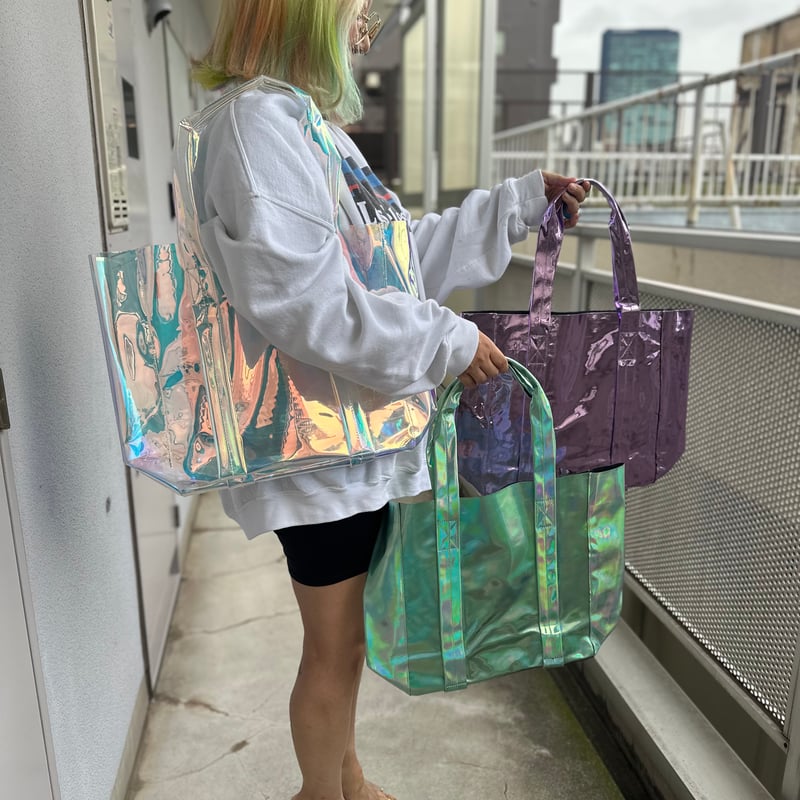Mirror tote w long strap | burself