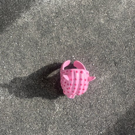 Pink leopard ring