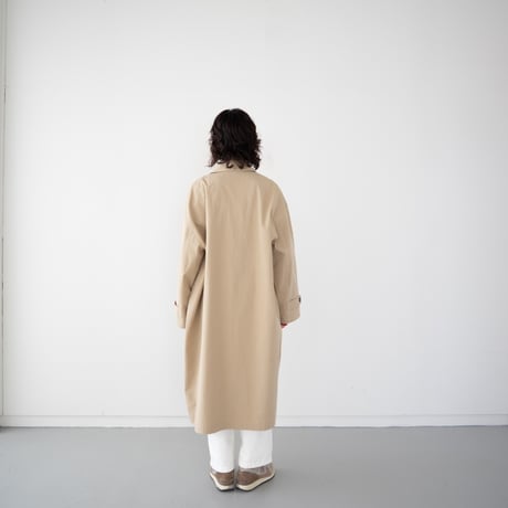 high count twill over coat/beige