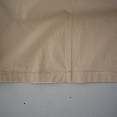 high count twill over coat/beige
