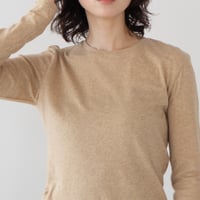 organic gauze tops/brown heather