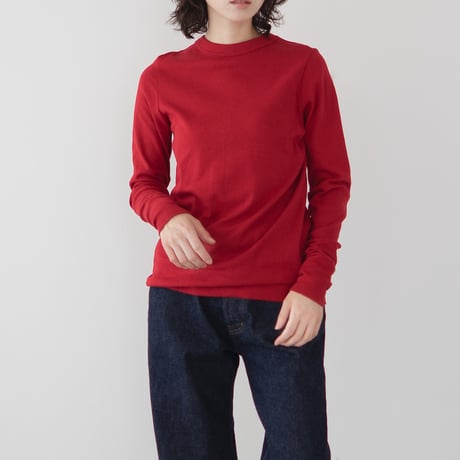 seamless cotton/thumb hole top/deep red/size1.2