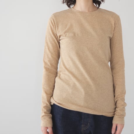 organic gauze tops/brown heather