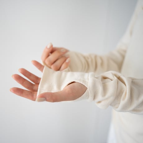 seamless cotton/thumb hole top/kinari/size1.2