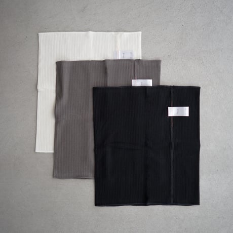 second skin inner/cashmere silk waist warmer/ecru.black.charcoal
